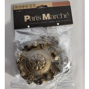 Paris Marche Curtain Tiebacks Holdbacks Drapes Bronze Home Decor, 1 Pair